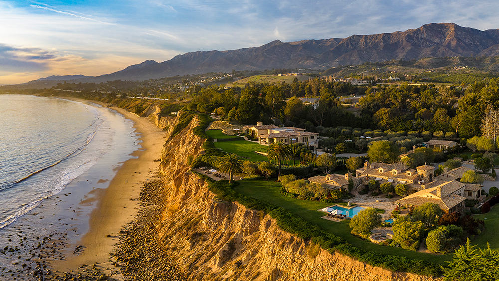 TwoMansion Oceanfront Estate in Santa Barbara Lists for 160 Million