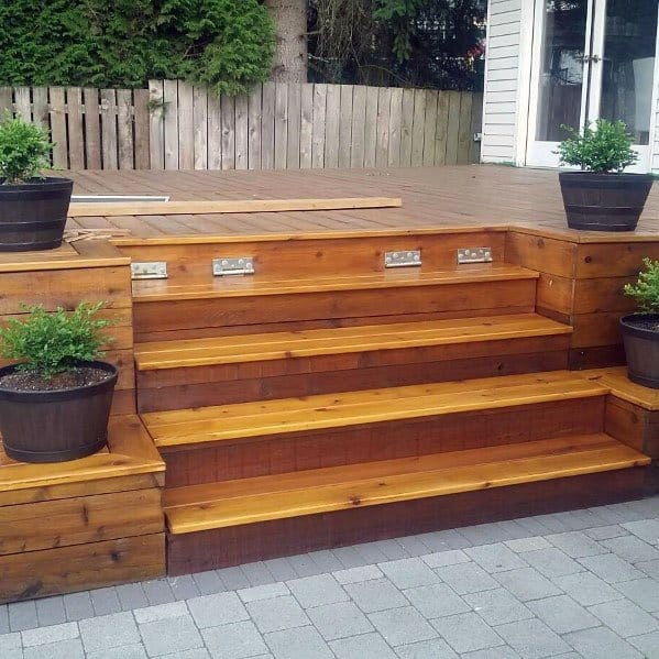 Top 50 Best Deck Steps Ideas Backyard Design Inspiration