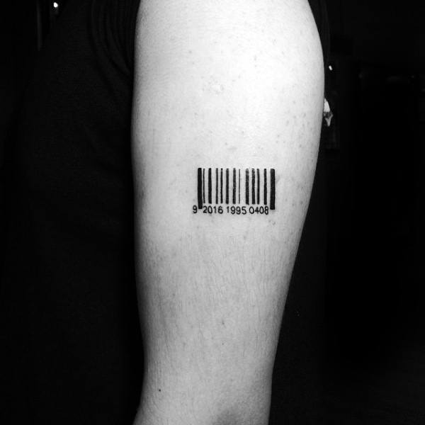 30 Barcode Tattoo Designs For Men - Parallel Line Ink Ideas 600_x_600_jpg