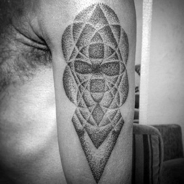 100 Pointillism Tattoo Designs For Men Modern Dot Ideas