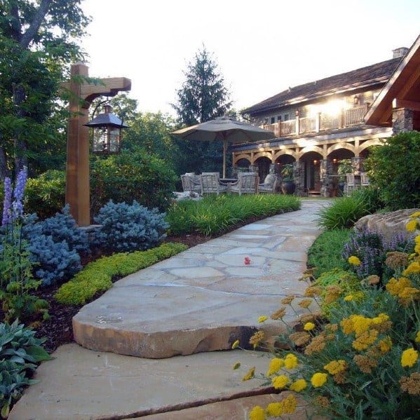 Top 60 Best Stone Walkway Ideas Hardscape Path Designs