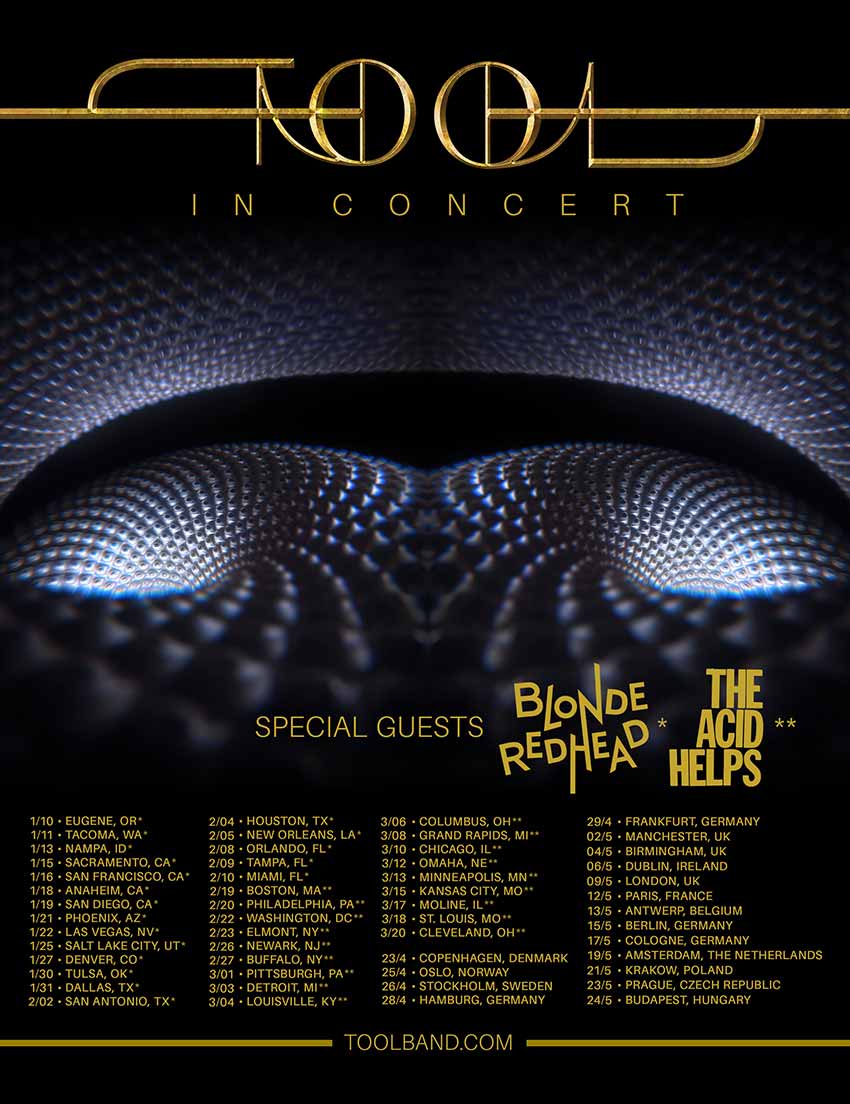 TOOL anuncia su regreso a los escenarios "Terminemos lo que comenzamos"