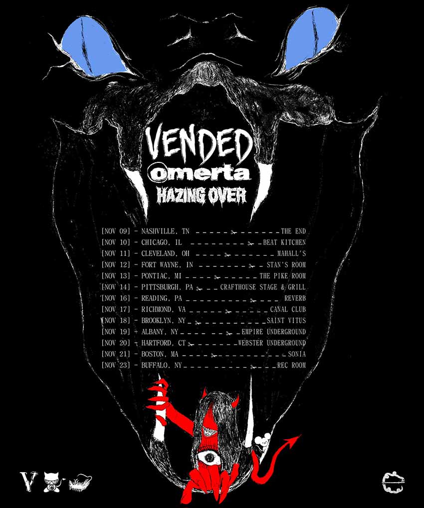 nashville il fall festival 2023 Vended, Omerta & Hazing Over fall U.S. tour dates NextMosh