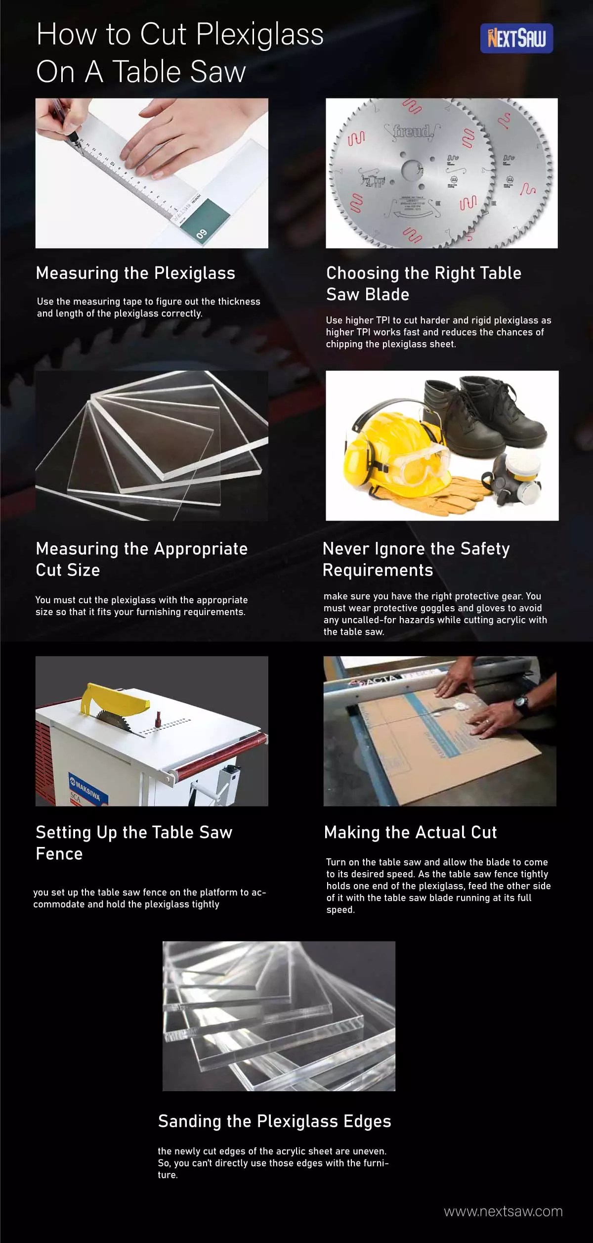 How to Cut Plexiglass On A Table SawAmazing 7 Tips Next Saw