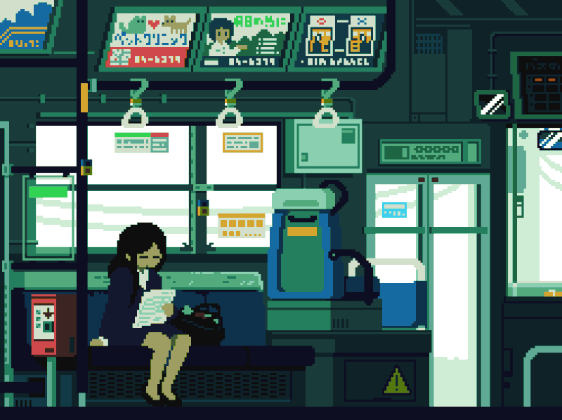 Artist Creates The Best Japanese Pixel Art GIFs on Earth