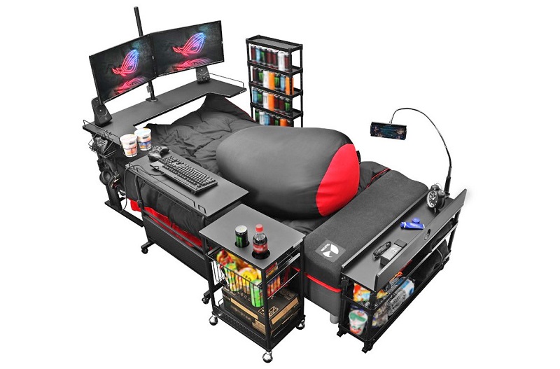 New Japanese Gaming Bed Proves Humanity Has Peaked