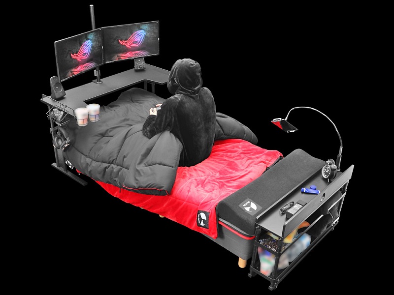 New Japanese Gaming Bed Proves Humanity Has Peaked