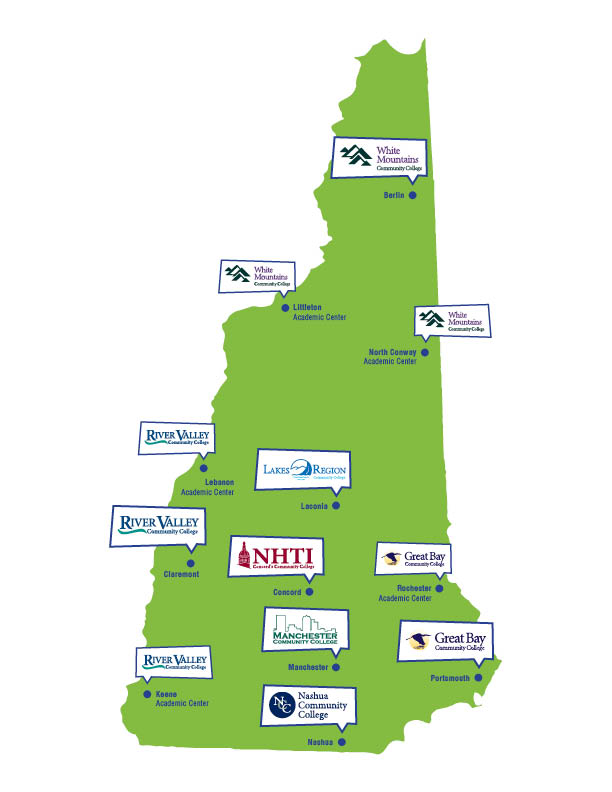 Colleges In New Hampshire State Map College Disability Services in New Hampshire and Border States Next