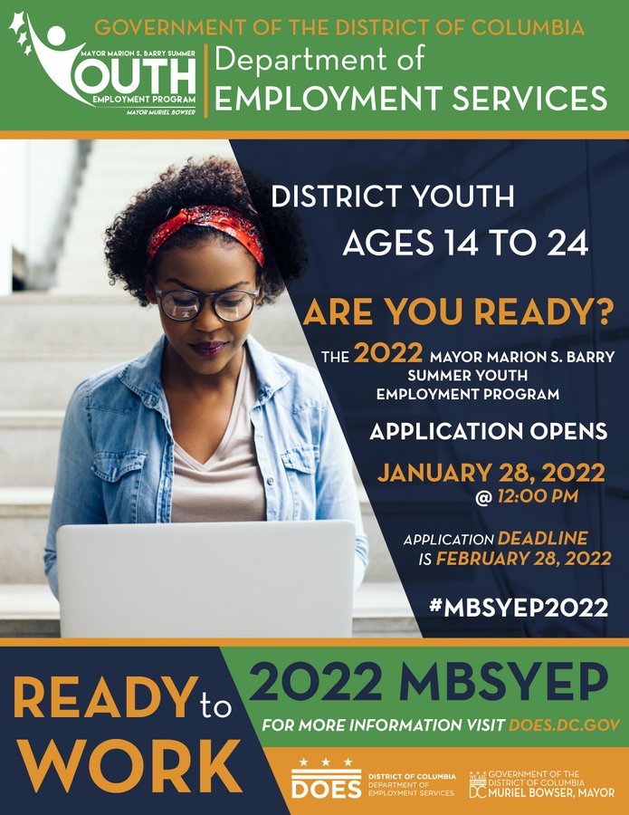 dc summer jobs 2023 Dc 2022 Summer Youth Employment Program Application Now Available – Apply By February 28 | Next Stop...riggs Park
