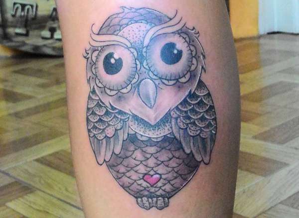 25 Owls Tattoos - It's A Image Of Knowledge - Nexttattoos 438_x_600_jpg