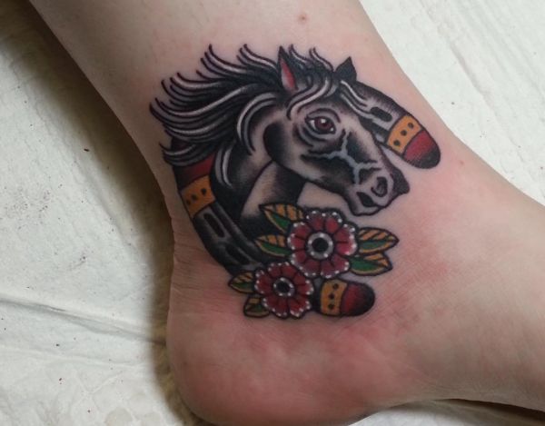 Horse Tattoo Designs With Meanings - 35 Concepts - Nexttattoos 469_x_600_jpg