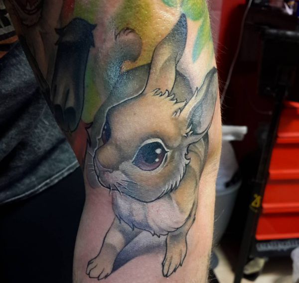20 Rabbit Tattoo Concepts: Photos And Meanings - Nexttattoos 569_x_600_jpg