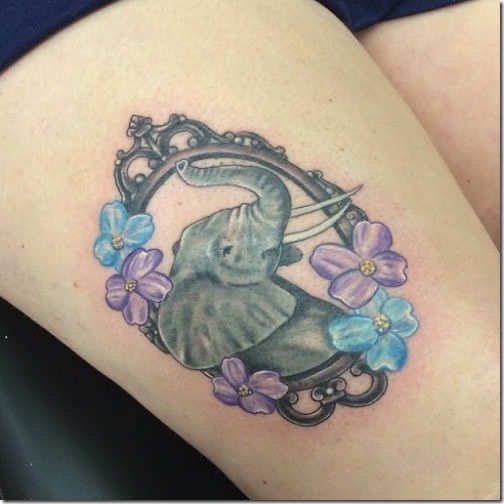 70 Greatest Elephant Tattoo Designs And Concepts - Nexttattoos 504_x_504_jpg