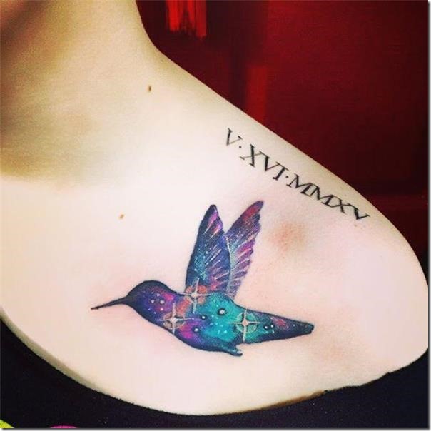 Delicate and artistic hummingbird tattoos » Nexttattoos