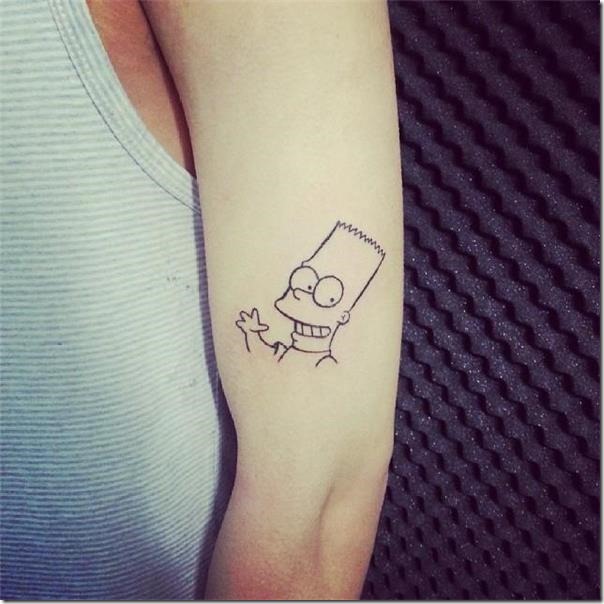 Lovely And Inspiring Simpsons Tattoos - Nexttattoos 604_x_604_jpg
