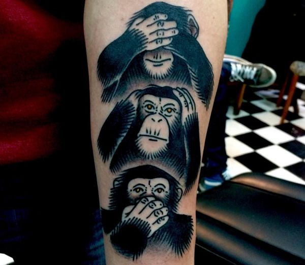 29 monkey tattoo concepts footage and meanings » Nexttattoos