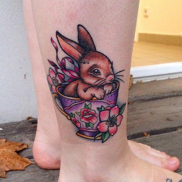 65 Lovely and provoking rabbit tattoos » Nexttattoos