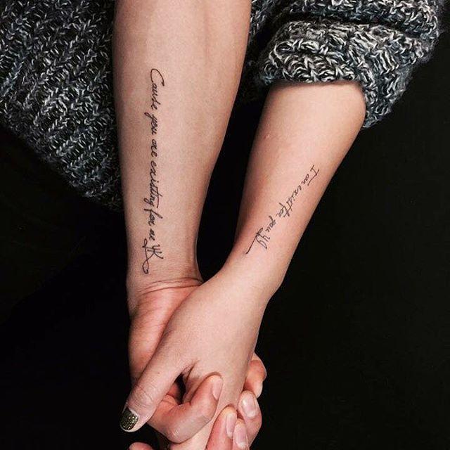 90 Tattoos For Couple And Boyfriends - Nexttattoos 640_x_640_jpg