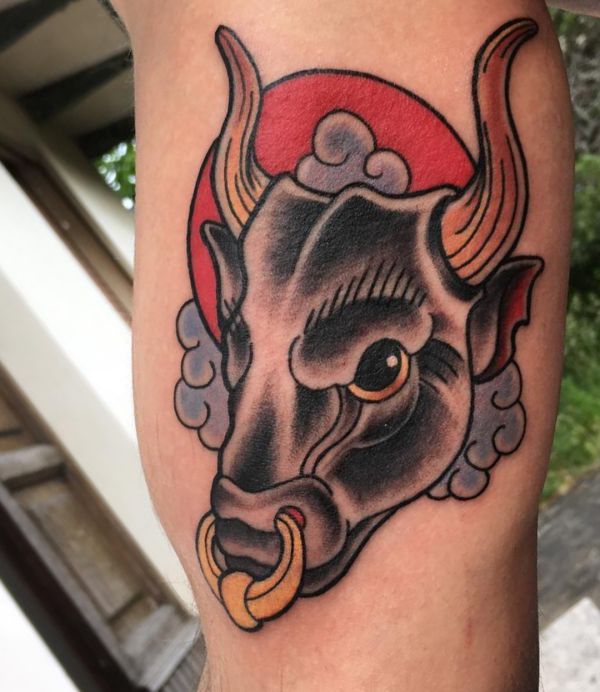 Taurus Tattoo Designs With Meanings - 34 Concepts - Nexttattoos 692_x_600_jpg
