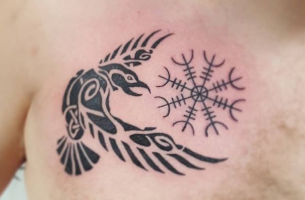 20 Very Lovely Raven Tattoos - Additionally Stands For Battle And Dying - Nexttattoos 394_x_600_jpg