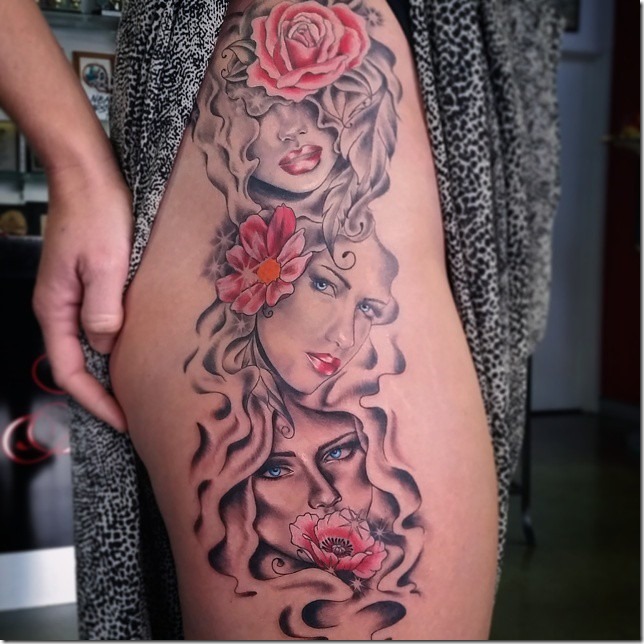 Seductive Hip Tattoos For Ladies Nexttattoos