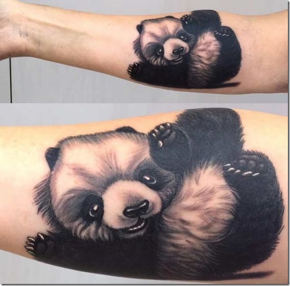 Lovable Plush Panda Tattoo Designs - Nexttattoos 561_x_568_jpg