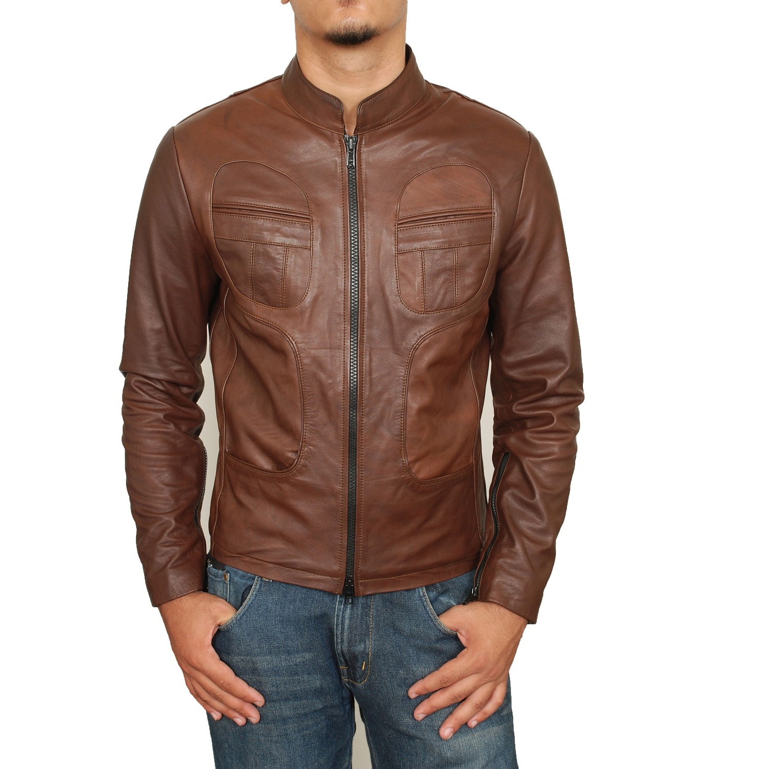 Next Mens Leather Jacket Jacket To