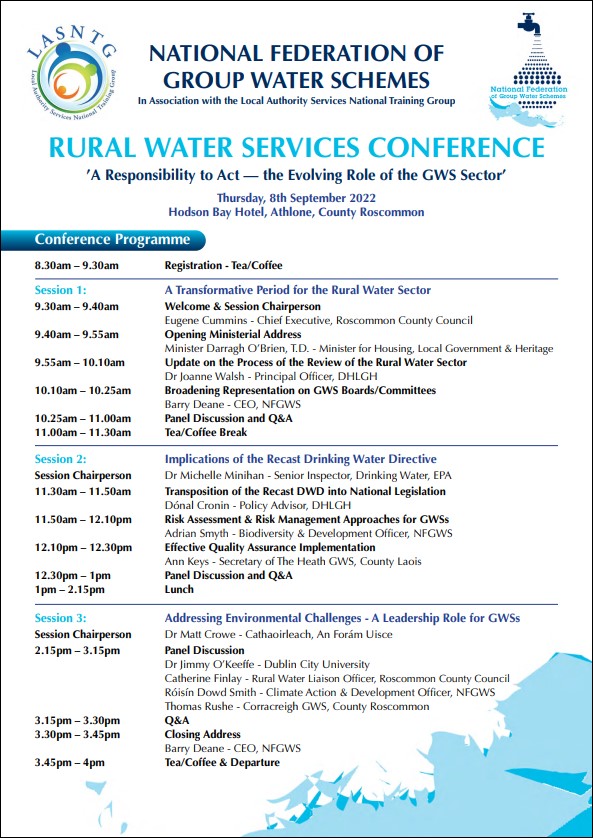 2022 Annual Rural Water Services Conference National Federation of