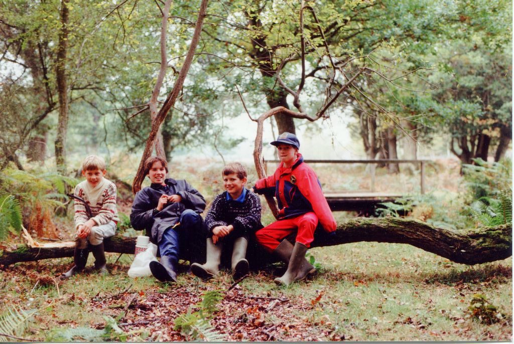 Waiting for the ponies to come in on a drift New Forest Knowledge