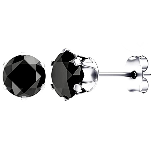 Black Zirconia Surgical Stainless Steel earrings Natural Frequency
