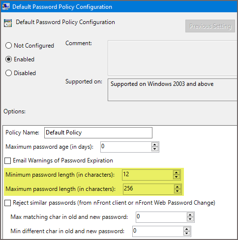 NIST Password Guidelines | nFront Security