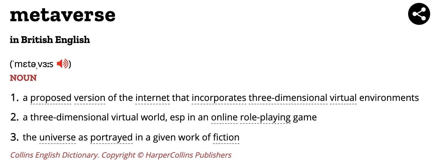 Metaverse meaning Metaverse Meaning Definition, Origin and Opportunities