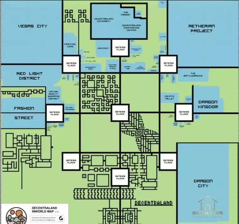 Decentraland Map 10 Can'tMiss Locations In The Metaverse