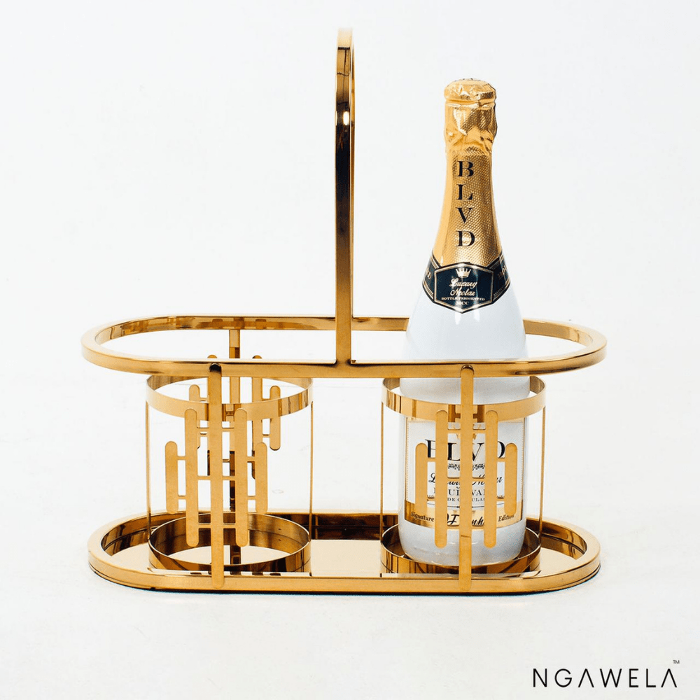 Gold Wine Bottle Holder Ngawela Designs