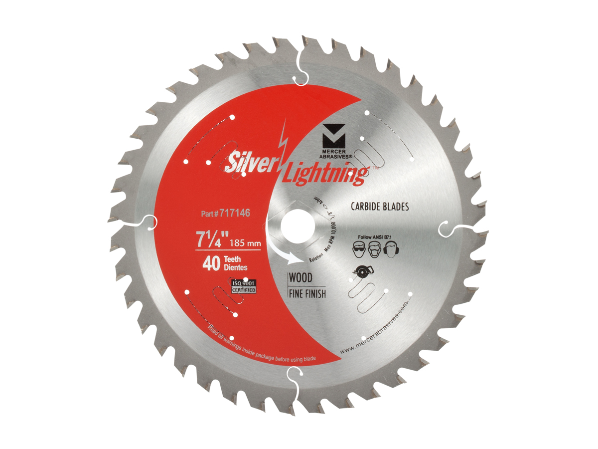 SL 7.25" CARBIDE SAW BLADE 40T PREM NGC Industries