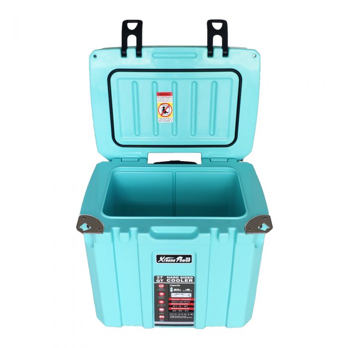 XP 37QT ROTOMOLDED ROLLING COOLER AQUA NGC Industries