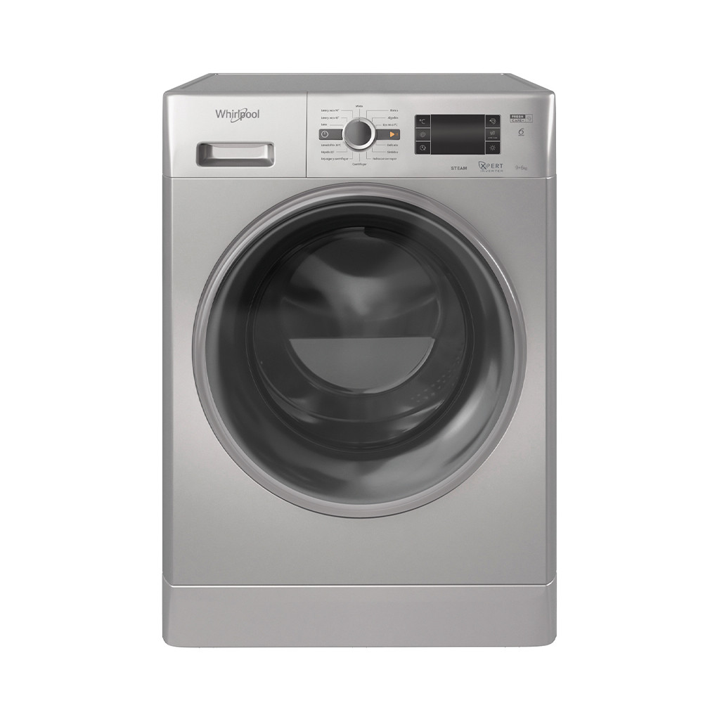 LAVASECARROPAS WHIRLPOOL WWD09SF SILVER 9/6KG INVERTER 1400RPM NGO