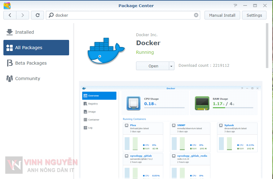 Synology NAS Hướng dẫn cài File browser (Docker) Vinh Nguyễn