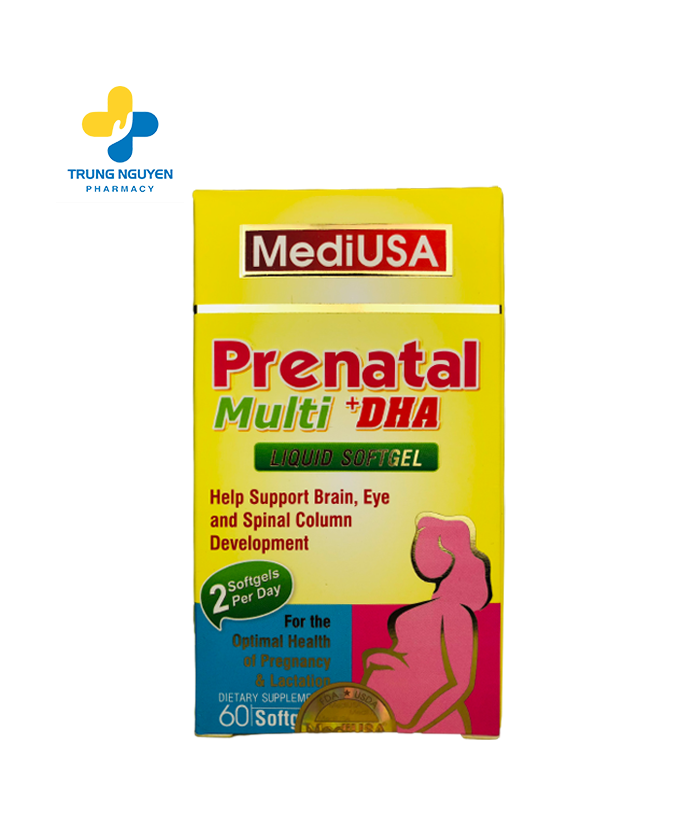 Bổ sung Vitamin cho bà bầu MediUSA Prenatal Multi DHA