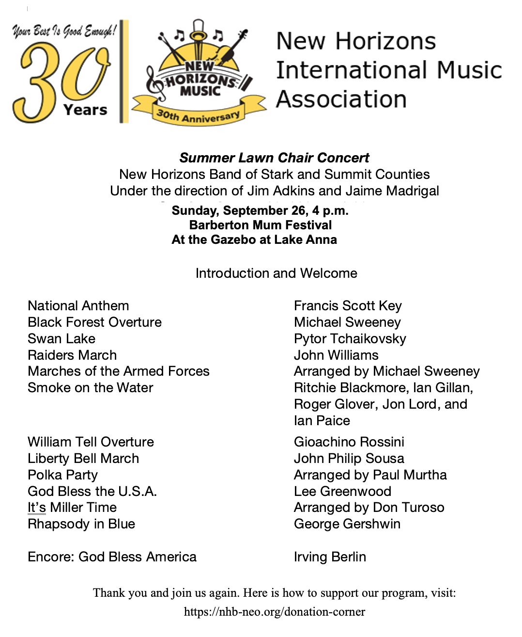 barberton mum festival 2023 schedule Barberton Mum Festival Flyer New Horizons Band of Summit and Stark Counties