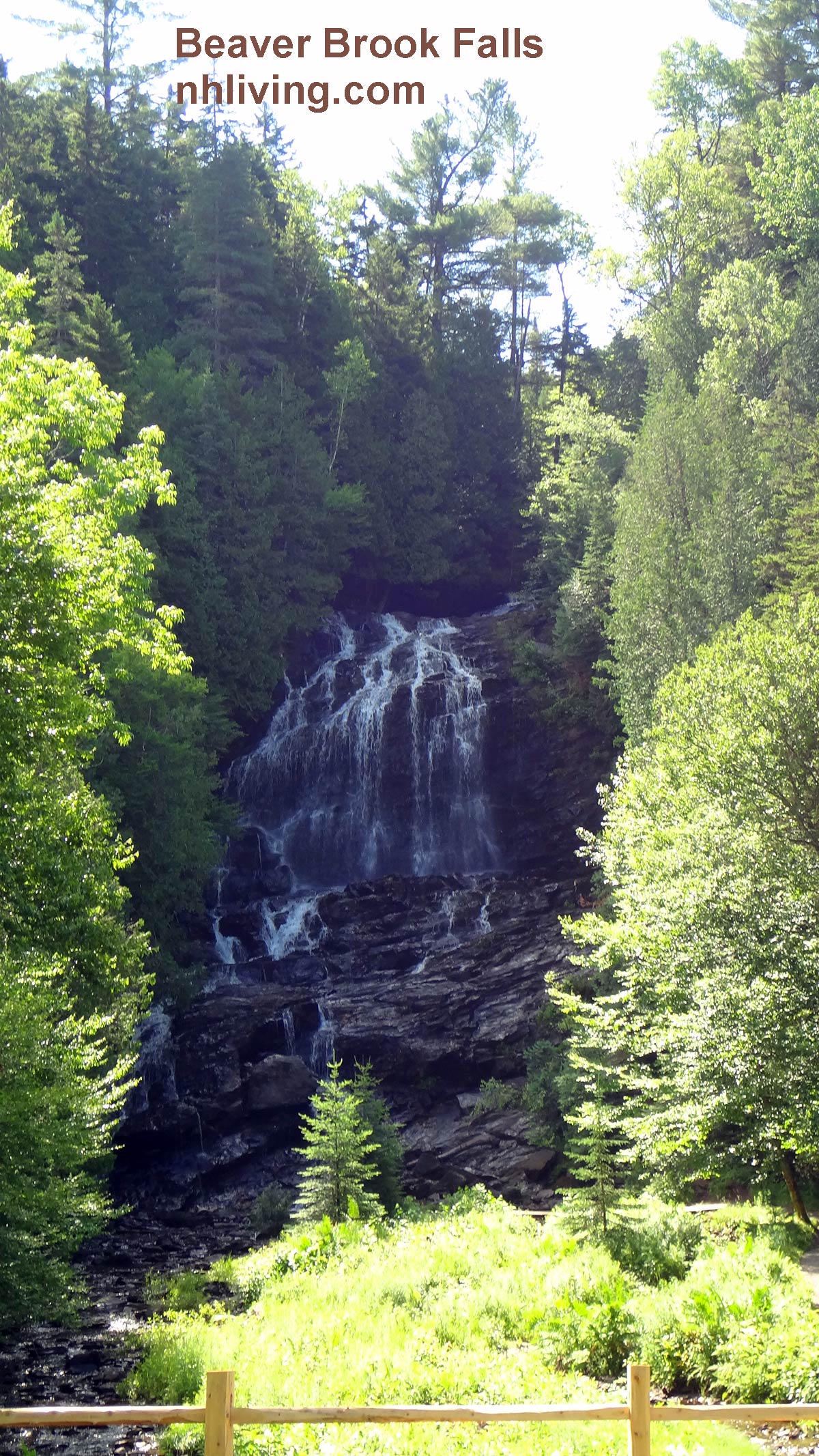 Beaver Brook Falls North Country NH Waterfall Natural Attraction NH