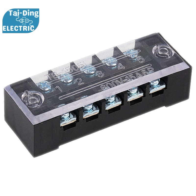 TB1505 TB Series 15Amp 5 Poles Barrier Strip Connector TaiDing Electric