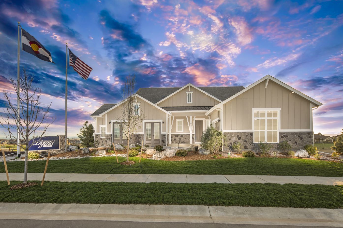 Kitchel Lake at Serratoga Falls in Timnath, CO New Homes by American