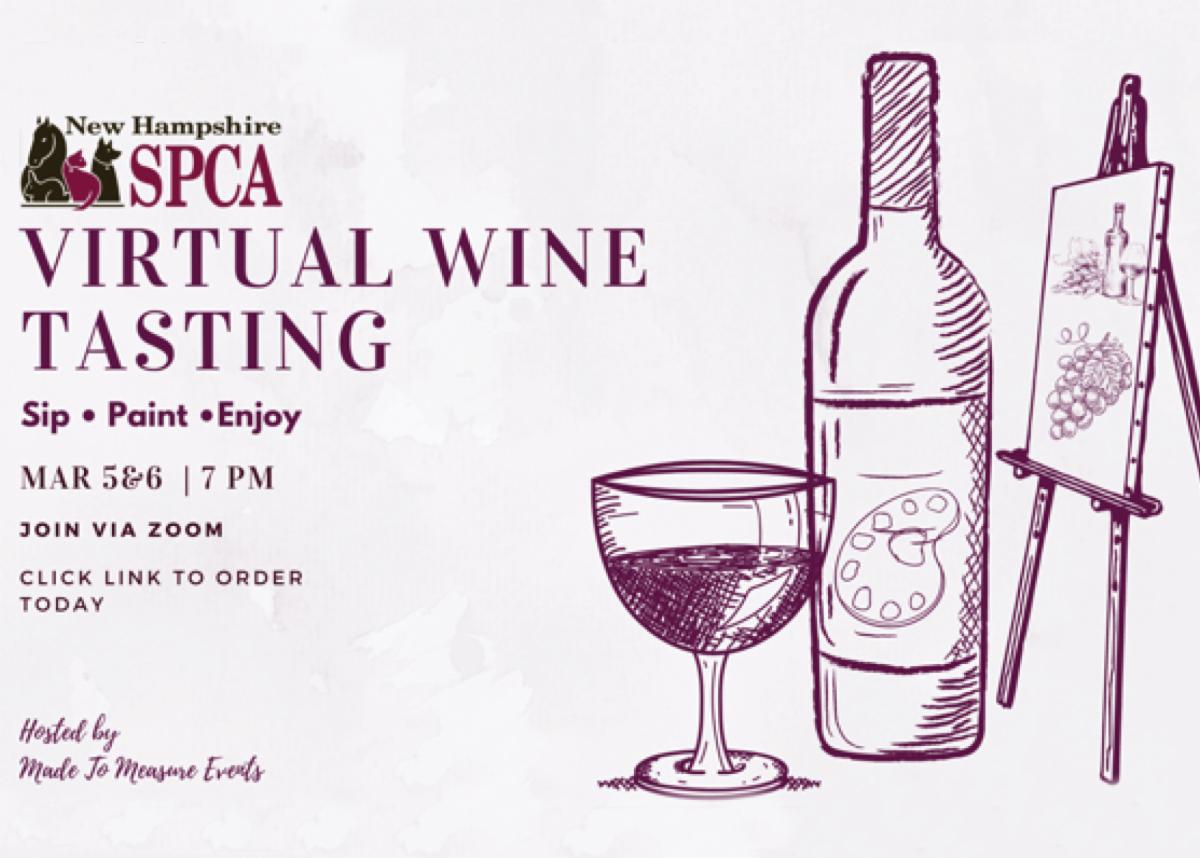 Virtual Wine Tasting and Paint Night NHSPCA