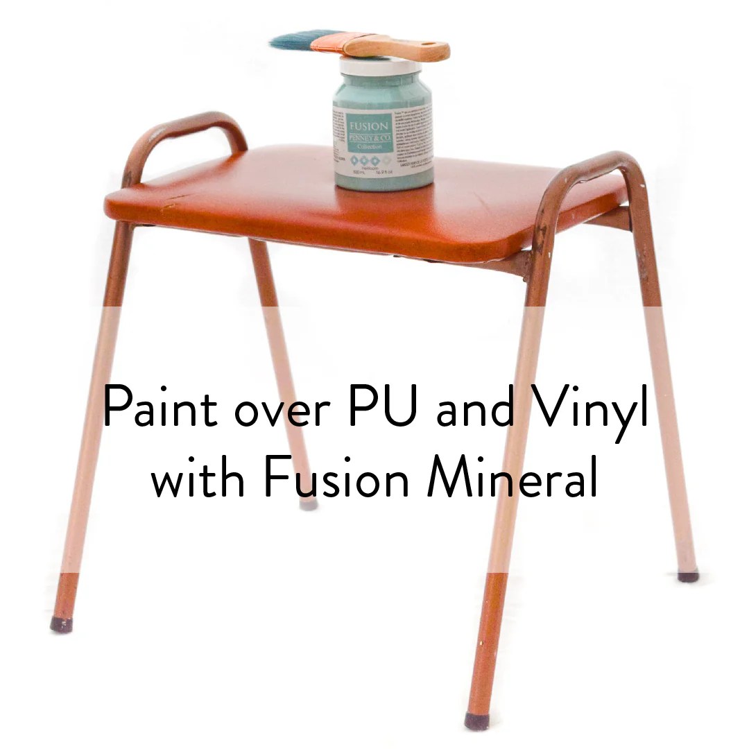 Upcycling Tutorial Paint on PU / Vinyl with Fusion Mineral