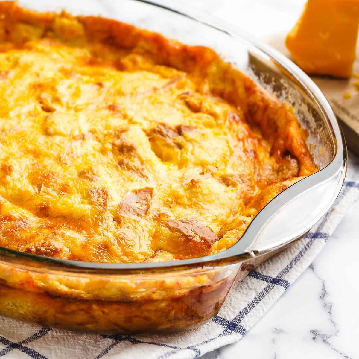 Cheese Pudding Nibble and Dine An easy comfort food side dish!