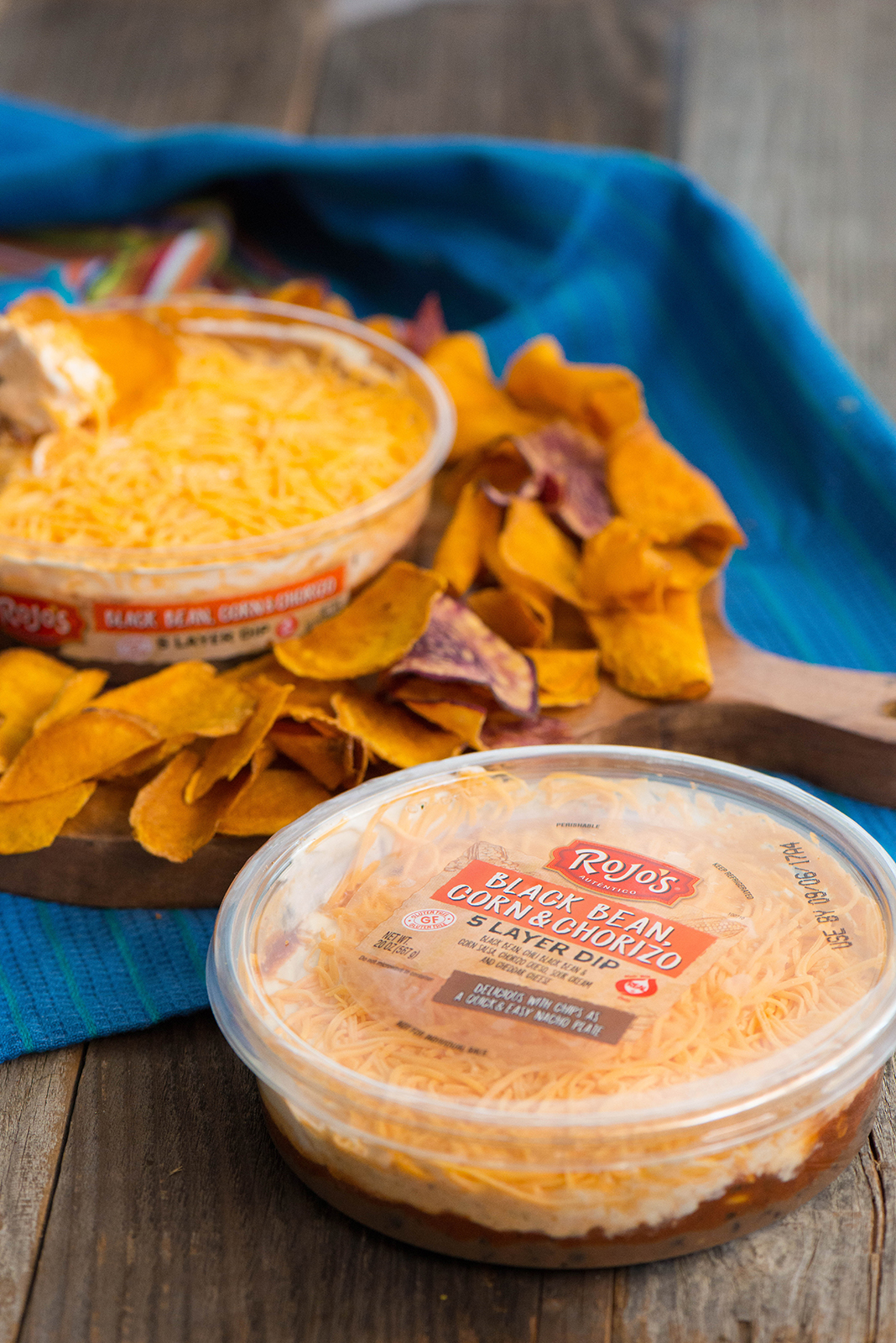 Rojo's Black Bean, Corn and Chorizo 5 Layer Dip Nibbles and Feasts