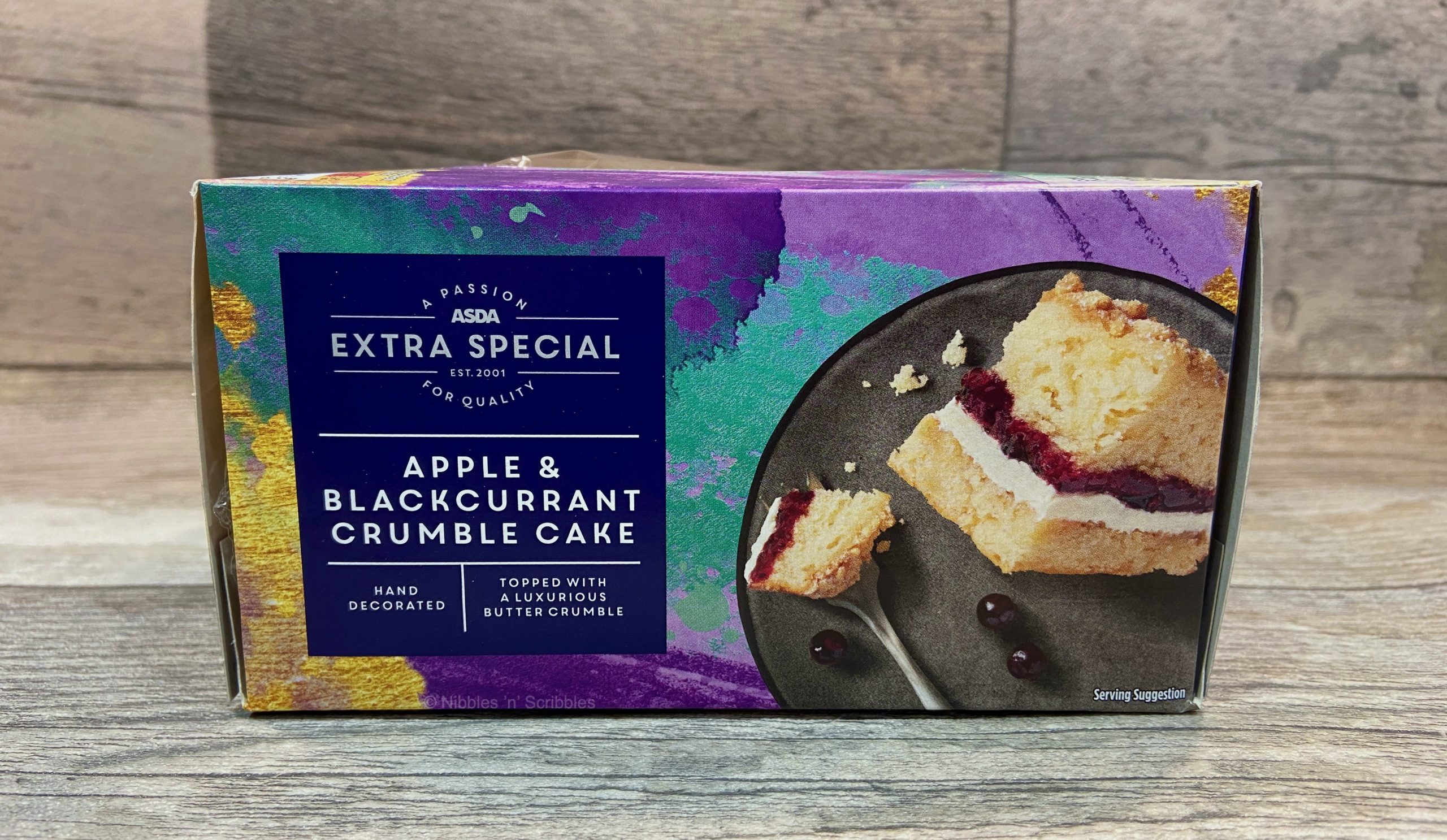 Asda Extra Special Apple & Blackcurrant Crumble Cake
