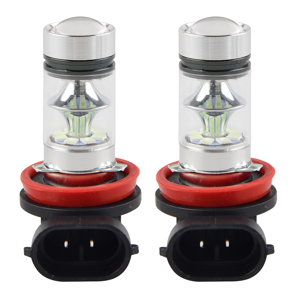 2pcs H11 H8 Car LED Fog Light Bulbs High Power 8000K Ice Blue Driving