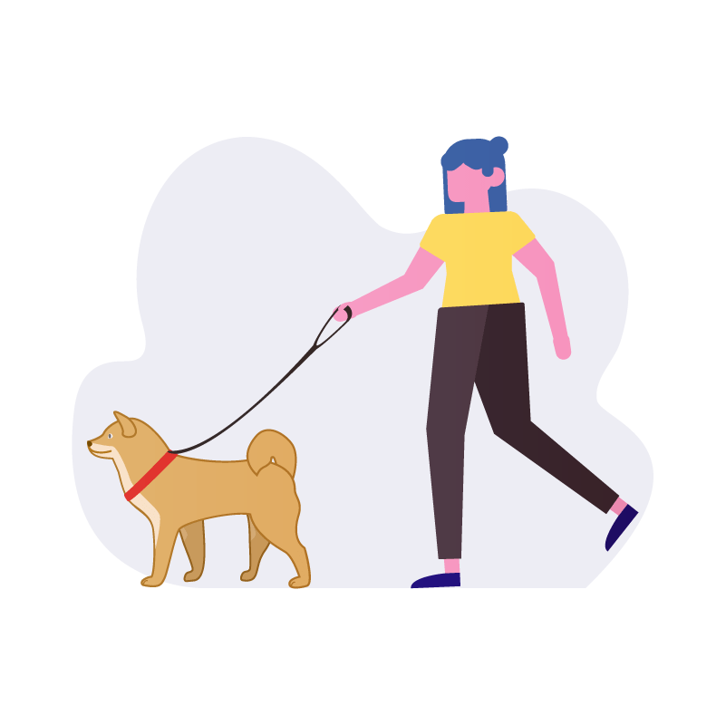 Dog Walker Free Download Of A Dog Walker Illustration